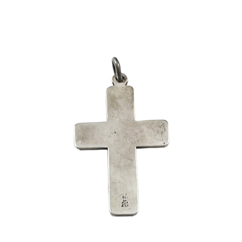 thumbnail image 2 of Men's Stainless Steel Silver Jesus Cross 68mm Charm Pendant – Unisex – 316L With High Polish – Includes Box 2 of 4