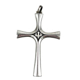 Large James Avery Sterling Serenity Cross Descending Dove Pendant