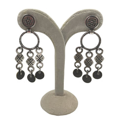 James Avery Sterling Brass Dangle Earrings Vintage