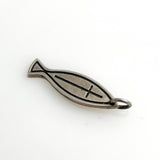 James Avery Sterling Ichthus Fish Charm Retired