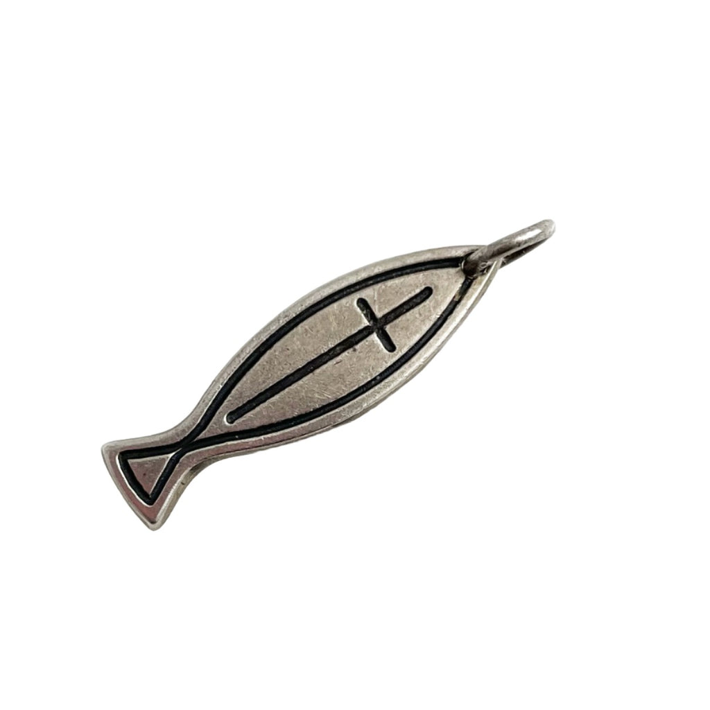James Avery Sterling Ichthus Fish Charm Retired – Estate Beads