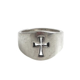 James Avery Sterling Wide Crosslet Ring Size 6