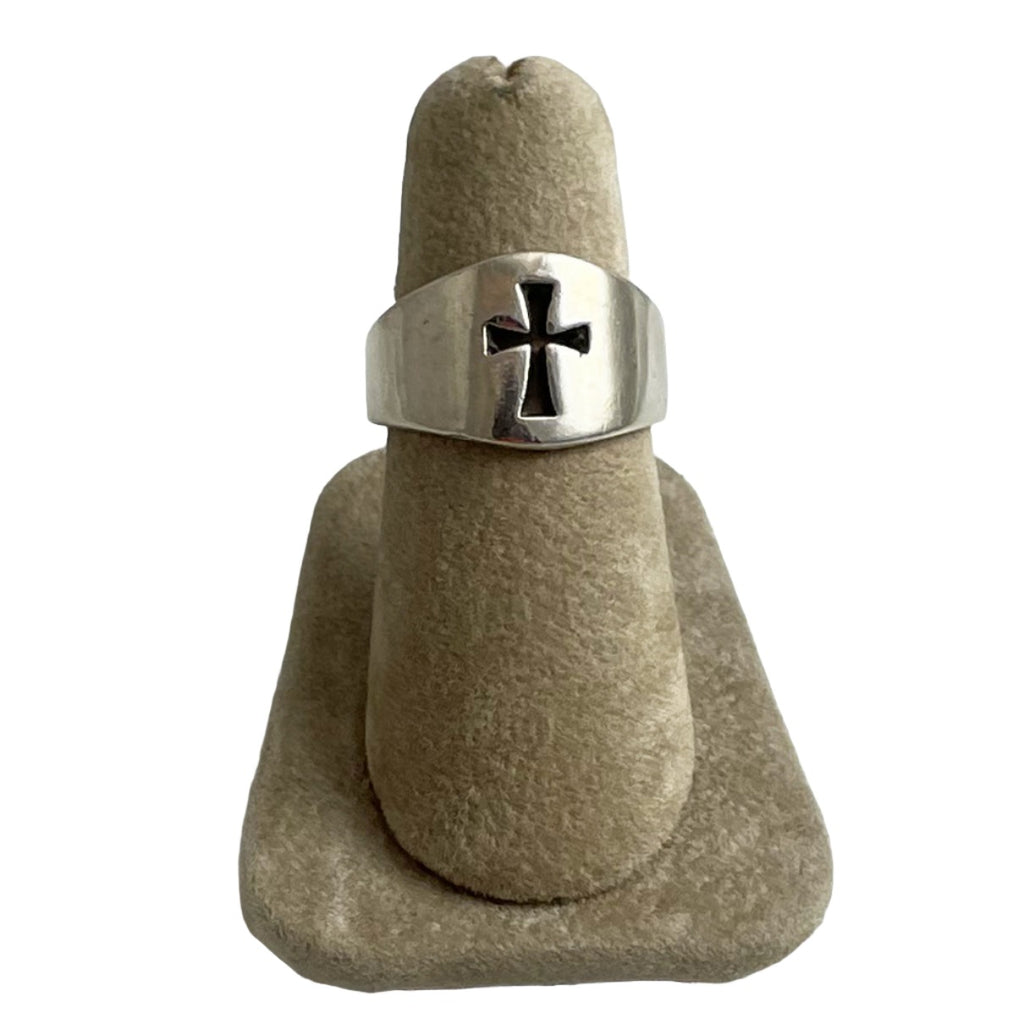 James Avery Sterling Wide Crosslet Ring 