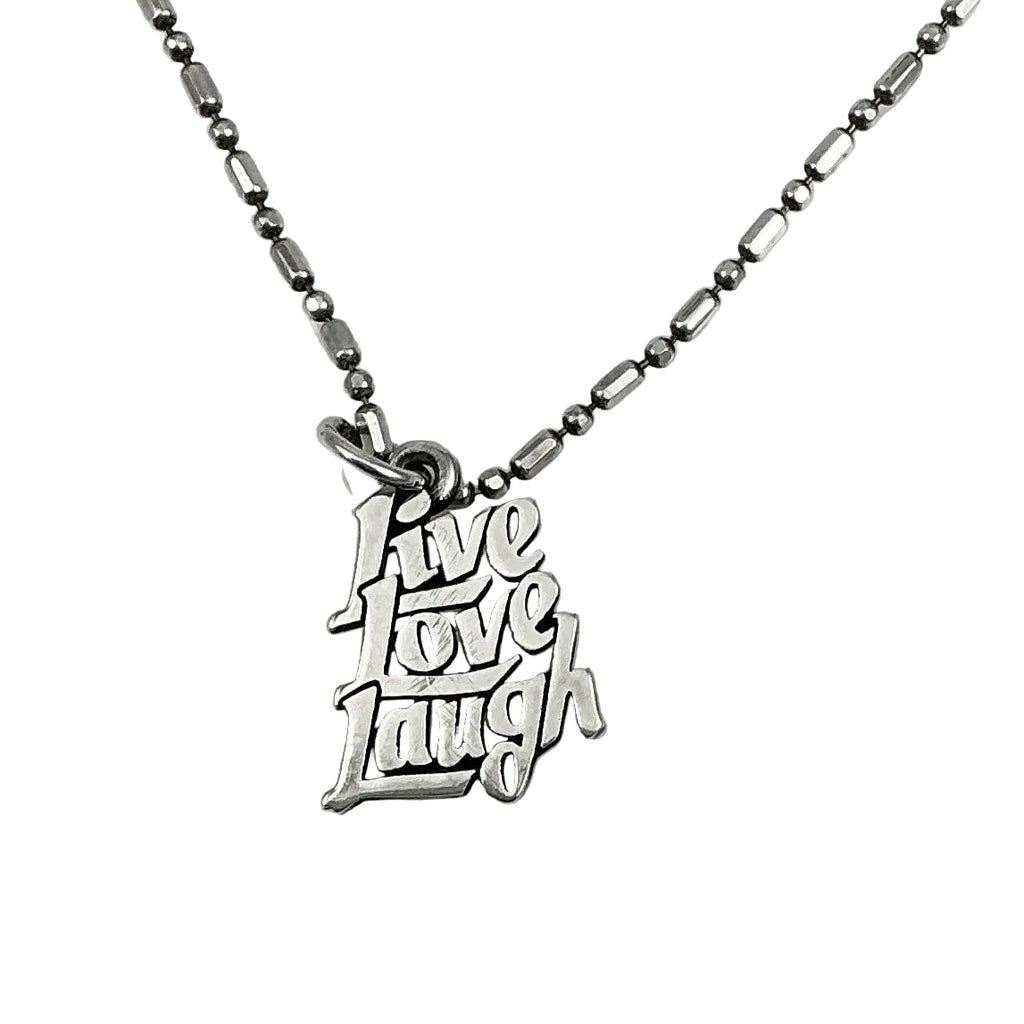James Avery Live Love Laugh Sterling Silver Vintage Necklace