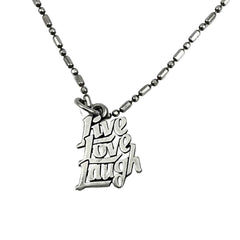 James Avery Live Love Laugh Sterling Silver Vintage Necklace