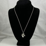 James Avery Sterling Silver Praying Angel Pendant Necklace Retired