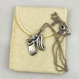 James Avery Sterling Silver Praying Angel Pendant Necklace Retired