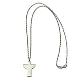 James Avery Sterling Silver Angel Pendant Necklace Retired