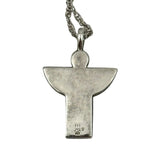James Avery Sterling Silver Angel Pendant Necklace Retired