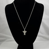 James Avery Sterling Silver Angel Pendant Necklace Retired