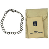 James Avery Sterling Silver Curb Charm Bracelet New with Pouch