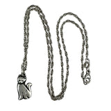 James Avery Sterling Silver Kitty Cat Pendant Necklace