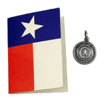 James Avery Sterling Silver State Seal of Texas Three Stars Rare Retired New Card
