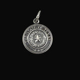 James Avery Sterling Silver State Seal of Texas Three Stars Rare Retired New