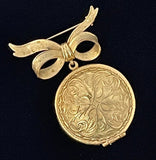 Avon Gold Perfume Brooch Unforgettable