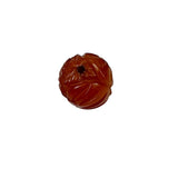 Carved Butterscotch Bakelite Floral Bead