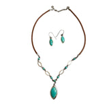 Barse Sterling & Turquoise Necklace and Earrings