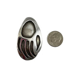 Sterling Silver Bear Paw Pendant Native American