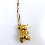 Gold Teddy Bear Necklace