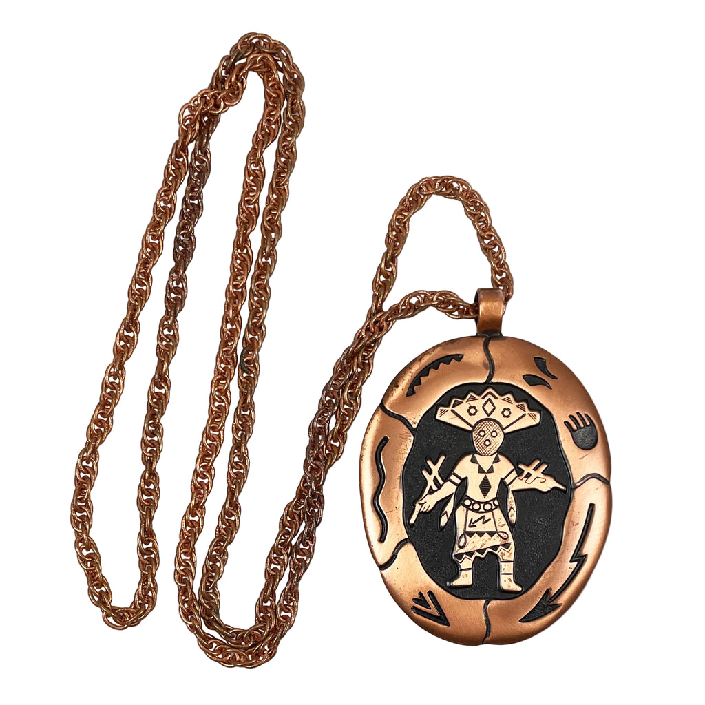 Copper Kachina Dancer Necklace Bell Trading Post