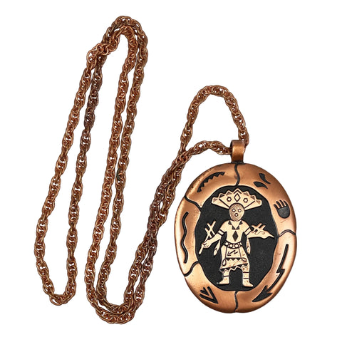 Copper Kachina Dancer Necklace Bell Trading Post