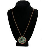 Bell Trading Post Copper & Turquoise Corinthian Necklace 1950's