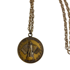 Vintage Bicentennial Minuteman Pendant Necklace