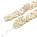 Biwa Stick Pearls Beads Center Drilled