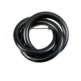 Vintage Black Bakelite Brooch