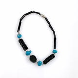 Hawaiian Black Coral & Turquoise Bracelet