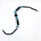 Hawaiian Black Coral & Turquoise Bracelet
