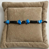 Hawaiian Black Coral & Turquoise Bracelet