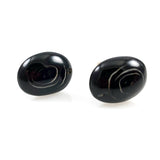 Vintage  Black Coral Cufflinks 