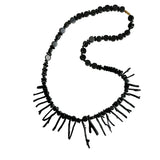 Vintage Black Branch Coral Necklace Hawaiian