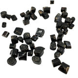 Vintage Black Coral Bead Tubes Rare Natural 