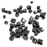Black Coral Bead Tubes Rare Natural 