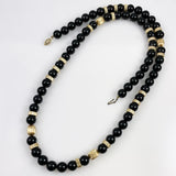 Black Onyx & Gold Necklace 