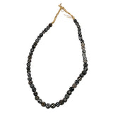 African Trade Skunk Eye Beads Antique Trade Necklace