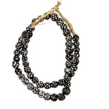 African Trade Skunk Eye Beads Antique Trade Necklace
