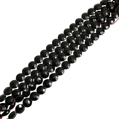 Jet Black Nailhead Beads Two Holes - Antique