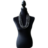 African Trade Skunk Eye Beads Antique Trade Necklace