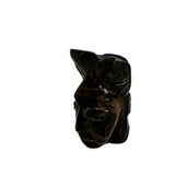 Black Coral Carved Figurine Woman Pendant Hawaiian Side View