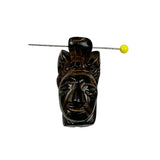 Black Coral Carved Figurine Woman Pendant Hawaiian