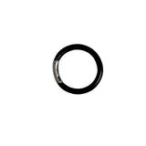 Black Coral & Silver Ring Vintage Hawaiian