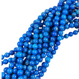 Blue Agate Round Beads 7mm