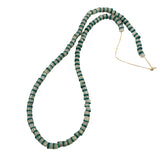 African Blue & Clear Sandcast Glass Trade Beads