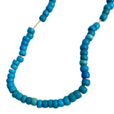 Antique Sky Blue Padre Glass Trade Beads 8mm