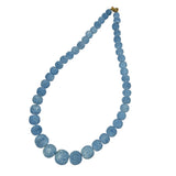 Blue Sponge Coral Necklace Vintage