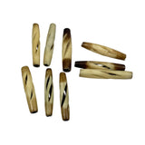 Bone Carved Tube Beads Hair Pipes Vintage