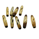 Bone Carved Tube Beads Hair Pipes Vintage